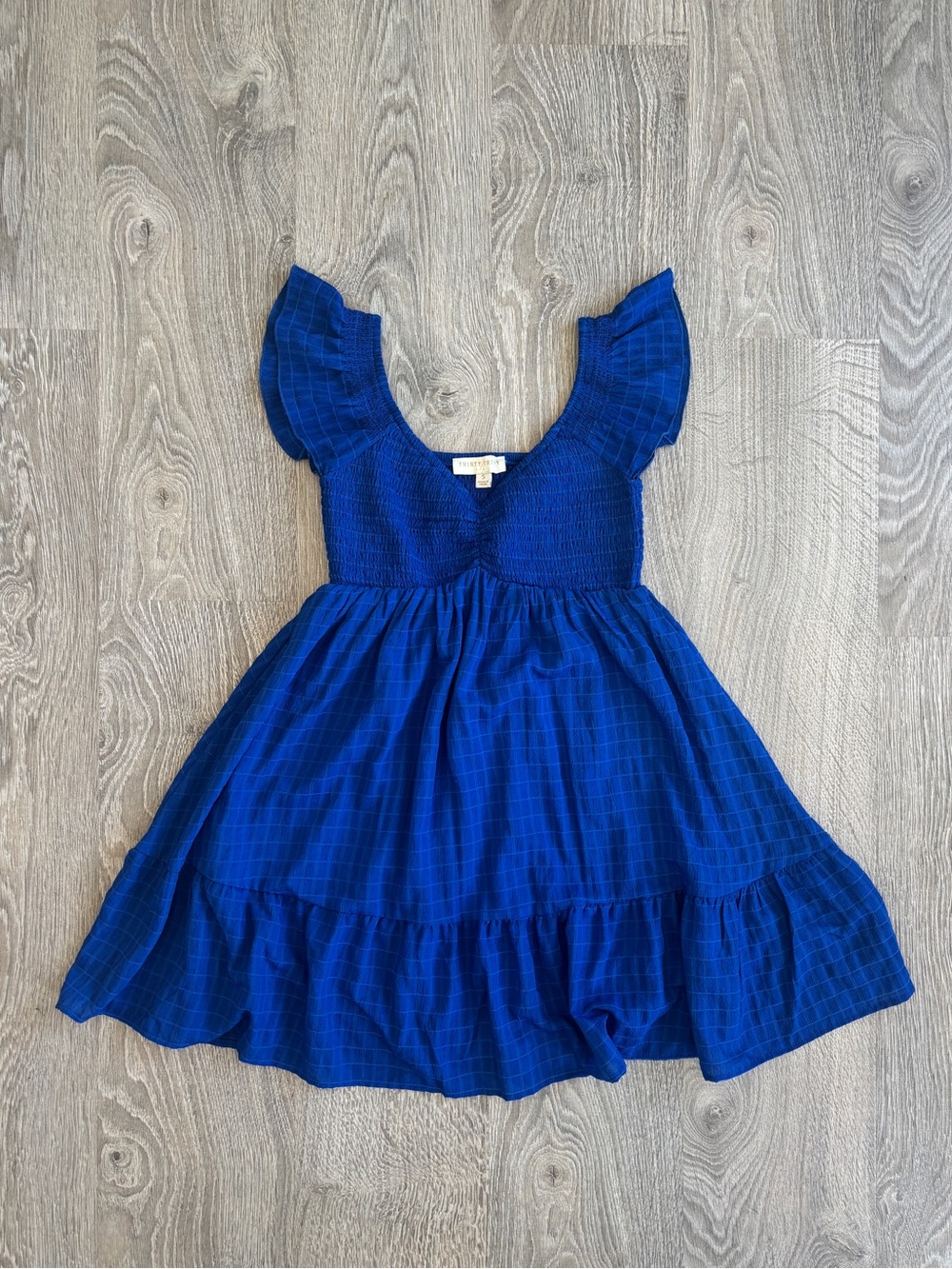 Thirty Thirty Royal Blue Babydoll Mini Dress